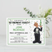 Invitation Parti de la retraite - Garçon drôle (Debout devant)