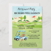 Invitation Parti de la retraite Golf (Devant)