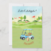 Invitation Parti de la retraite Golf (Dos)