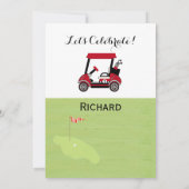 Invitation Parti de la retraite Golf (Dos)