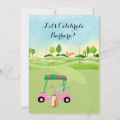 Invitation Parti de la retraite Golf (Dos)