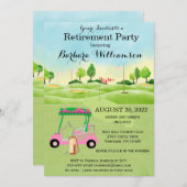 Invitation Parti de la retraite Golf (Devant / Derrière)