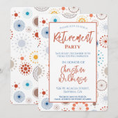 Invitation Parti de la retraite milieu du siècle moderne Star (Devant / Derrière)