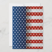 Invitation Parti de la retraite patriotique du drapeau améric (Dos)