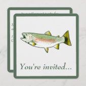 Invitation Parti de la retraite : Truite (Devant / Derrière)