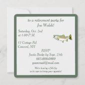 Invitation Parti de la retraite : Truite (Dos)