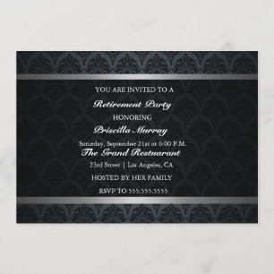 Invitation Parti de la retraite Vintage