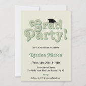 Invitation Parti de la rétro-Cool (Devant)