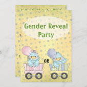 Invitation Parti de la révélation de genre (Devant / Derrière)