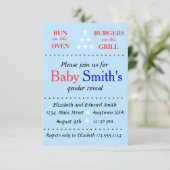 Invitation Parti de la révélation de genre (Debout devant)