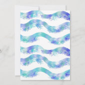 Invitation Parti de la sirène bleue (Dos)