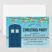 Invitation Parti de la surprise à thème de la boîte de police (Devant / Derrière)