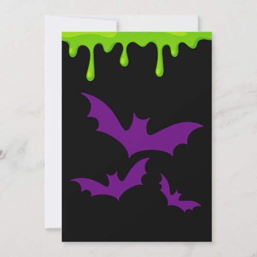 Invitation Parti de l'Ado Halloween (Dos)