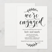 Invitation Parti de l'engagement des COULEURS ÉDITABLES (Devant / Derrière)