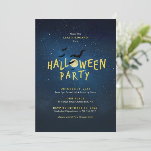 Invitation Parti de l'Halloween de Kid (Debout devant)