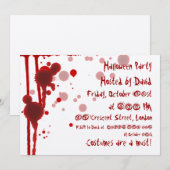 Invitation Parti de l'Halloween du tueur en série (Devant / Derrière)