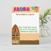 Invitation Parti de Luau (Debout devant)