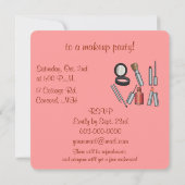 Invitation Parti de maquillage (Dos)