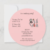 Invitation Parti de maquillage (Dos)