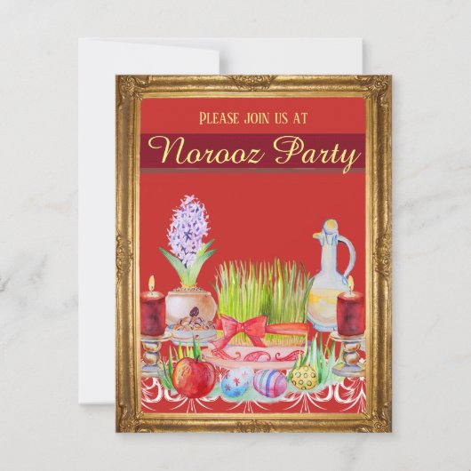 Invitation Parti de Norooz Haft Sin (Devant)