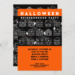 Invitation Parti de quartier Halloween