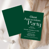 Invitation Parti de reconnaissance du client Emerald