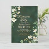 Invitation Parti de retraite botanique Sage Green (Debout devant)