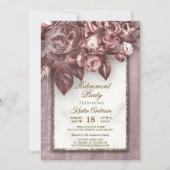 Invitation Parti de retraite calligraphie moderne (Devant)