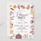 Invitation Parti de retraite d'automne Boho (Devant)