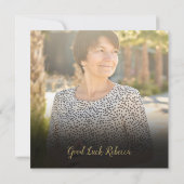 Invitation Parti de retraite de collection de photos modernes (Dos)