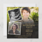 Invitation Parti de retraite de collection de photos modernes (Devant)