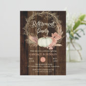 Invitation Parti de retraite de la couronne de Pampas Citroui (Debout devant)