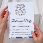Invitation Parti de retraite de la police