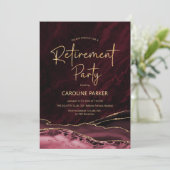 Invitation Parti de retraite de l'âge or de Bourgogne (Debout devant)