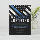 Invitation Parti de retraite de l'agent de police (Debout devant)