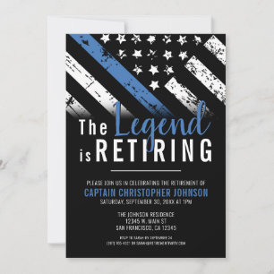 Invitation Parti de retraite de l'agent de police