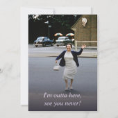 Invitation Parti de retraite de l'aquarelle florale chic roma (Dos)