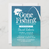 Invitation Parti de retraite de pêche retraité (Devant)