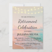 Invitation Parti de retraite de Rustic Beach (Devant)