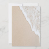 Invitation Parti de retraite de Rustic Beach (Dos)