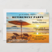 Invitation Parti de retraite de Sunny Beach (Devant)