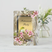 Invitation Parti de retraite des femmes noires et d'or (Debout devant)