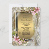 Invitation Parti de retraite des femmes noires et d'or (Dos)