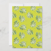 Invitation Parti de retraite des Feuilles et du perroquet ver (Dos)