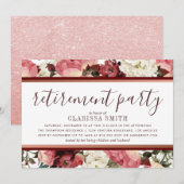 Invitation Parti de retraite des fleurs d'or et de Bourgogne  (Devant / Derrière)
