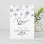 Invitation Parti de retraite des flocons de neige (Debout devant)