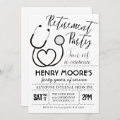 Invitation Parti de retraite des infirmières (Devant / Derrière)