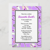Invitation Parti de retraite des infirmières Purple (Dos)