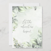 Invitation Parti de retraite écologique de Sage botanique (Dos)