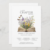 Invitation Parti de retraite florale (Devant / Derrière)